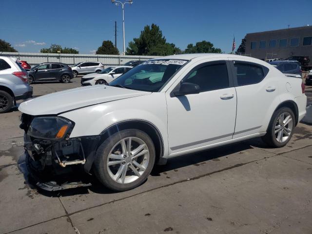 DODGE AVENGER SE 2014 white  flexible fuel 1C3CDZAG0EN112734 photo #1