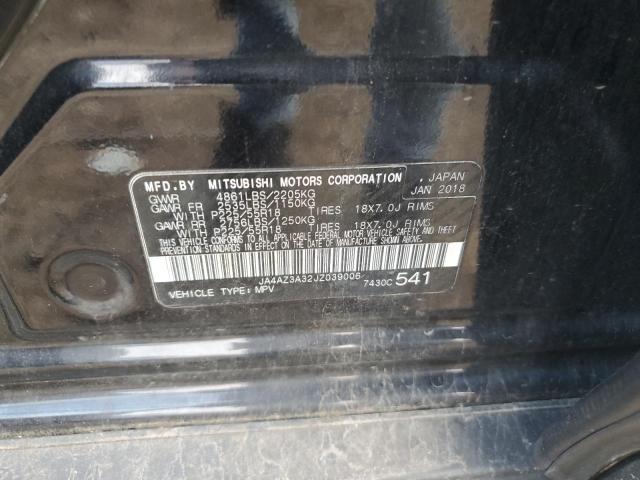 2018 MITSUBISHI OUTLANDER JA4AZ3A32JZ039006