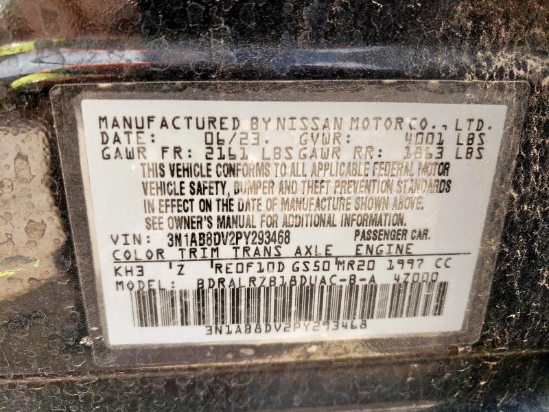 2023 NISSAN SENTRA SR 3N1AB8DV2PY293468