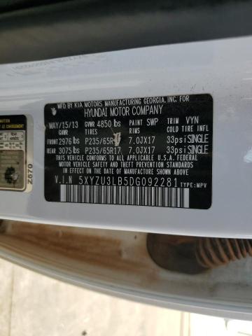 2013 HYUNDAI SANTA FE S - 5XYZU3LB5DG092281