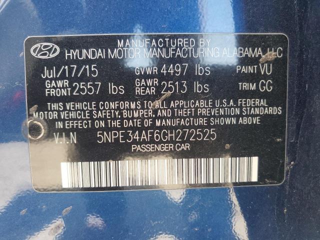 2016 HYUNDAI SONATA SPO - 5NPE34AF6GH272525