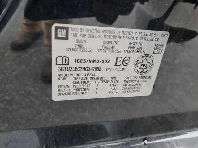 2017 GMC SIERRA K15 3GTU2LEC7HG342052