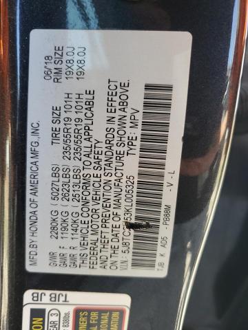 2019 ACURA RDX 5J8TC2H53KL005325