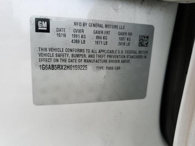 2017 CADILLAC ATS LUXURY 1G6AB5RX2H0159225