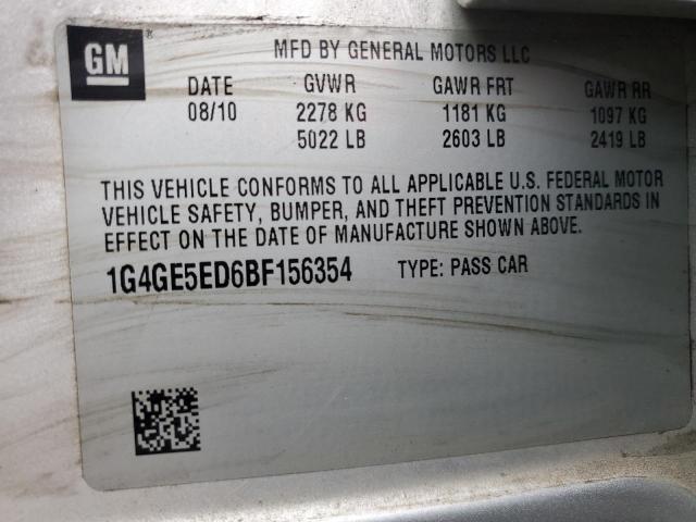 2011 BUICK LACROSSE C - 1G4GE5ED6BF156354