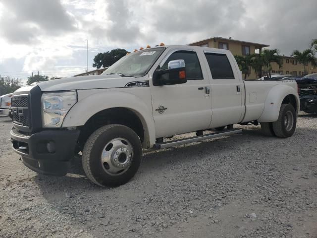 FORD F350 SUPER 2016 white crew pic diesel 1FT8W3DT4GED09118 photo #1