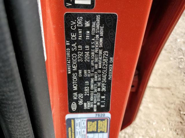 2020 KIA FORTE GT L - 3KPF34AD5LE258729