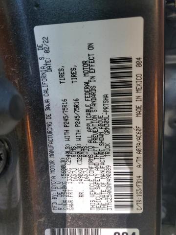 2022 TOYOTA TACOMA DOU - 3TMCZ5AN3NM490089