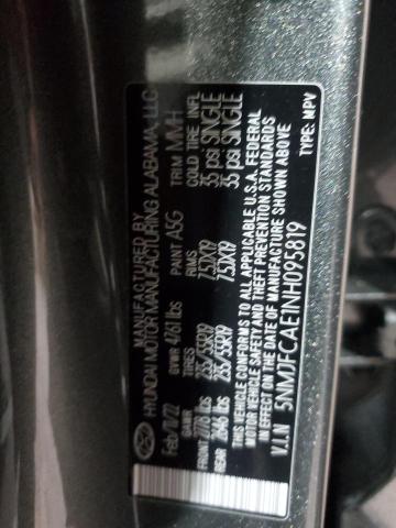 2022 HYUNDAI TUCSON SEL 5NMJFCAE1NH095819