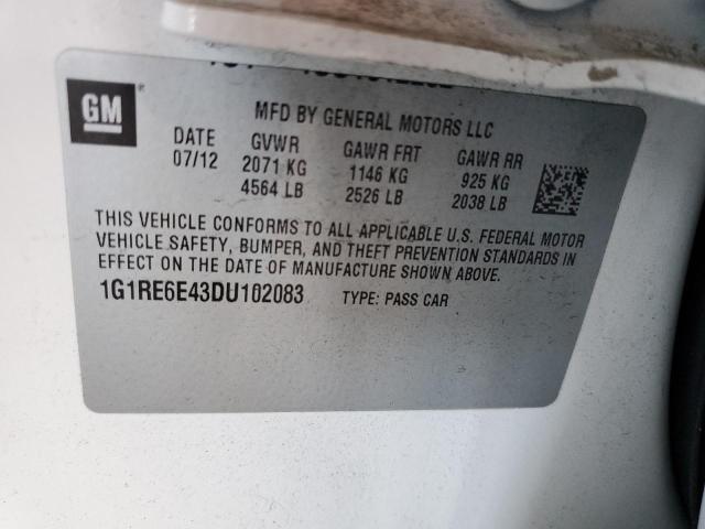 2013 CHEVROLET VOLT - 1G1RE6E43DU102083
