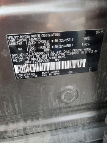 2015 TOYOTA RAV4 XLE - JTMRFREVXFD150679