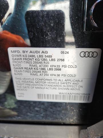 2024 AUDI Q5 PREMIUM WA1EAAFY0R2105428