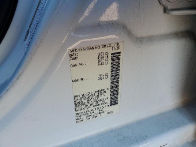 2019 NISSAN ALTIMA S - 1N4BL4BV1KC155549