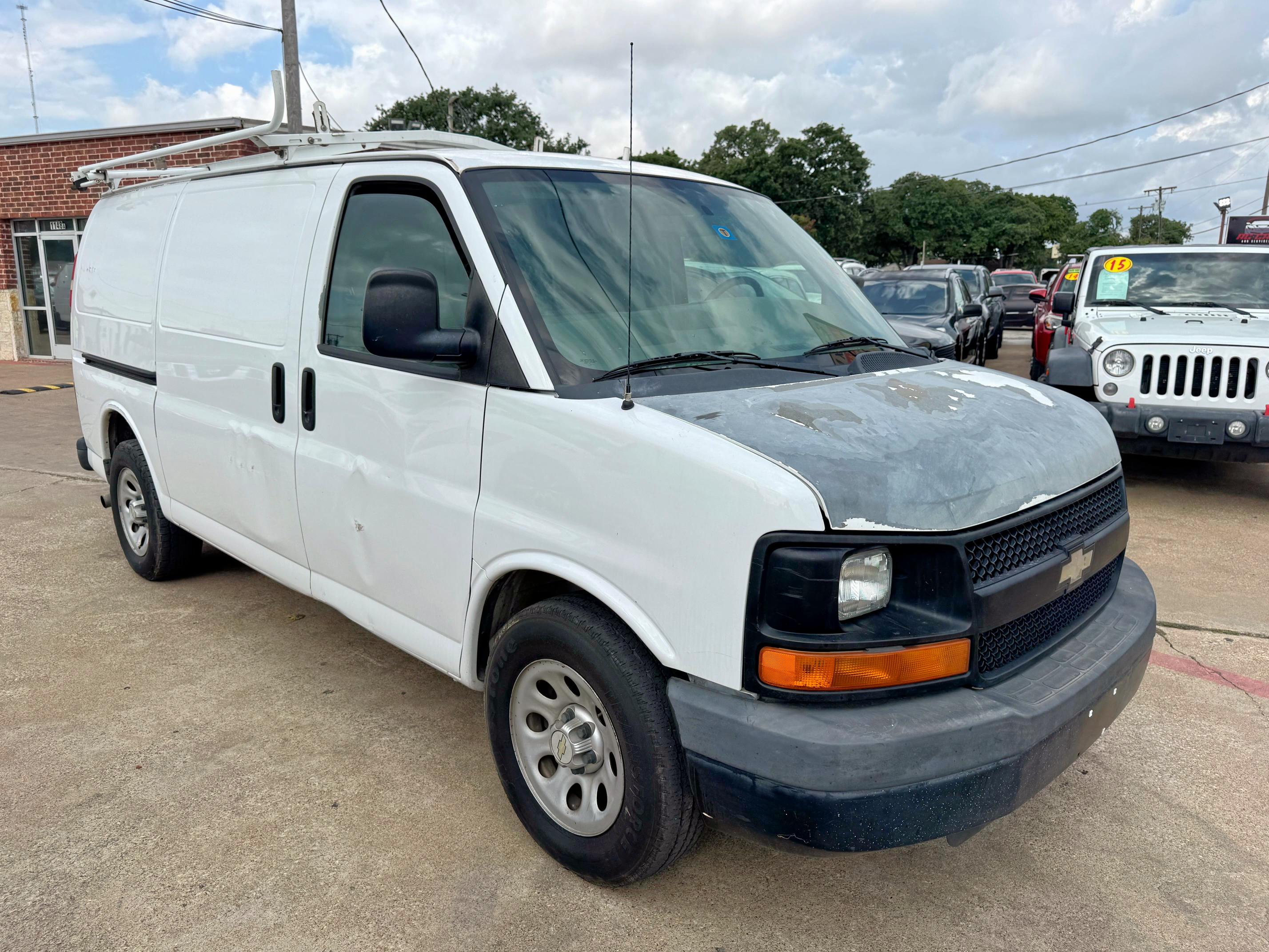CHEVROLET EXPRESS G1 2013 white cargo va gas 1GCSGAFX9D1123200 photo #1