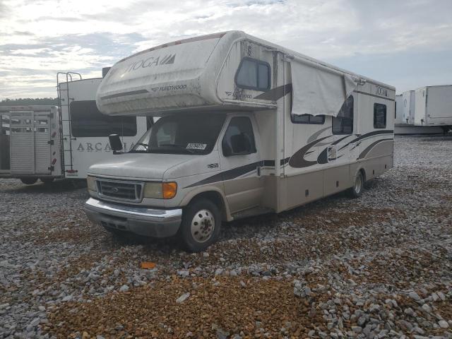 FORD ECONOLINE 2005 two tone  gas 1FDXE45S95HA76385 photo #3