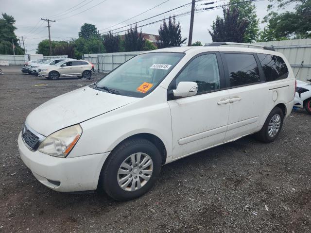 KIA SEDONA LX 2012 white sports v gas KNDMG4C71C6434975 photo #1