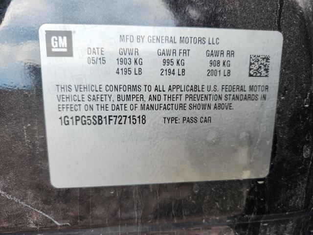 2015 CHEVROLET CRUZE LTZ 1G1PG5SB1F7271518