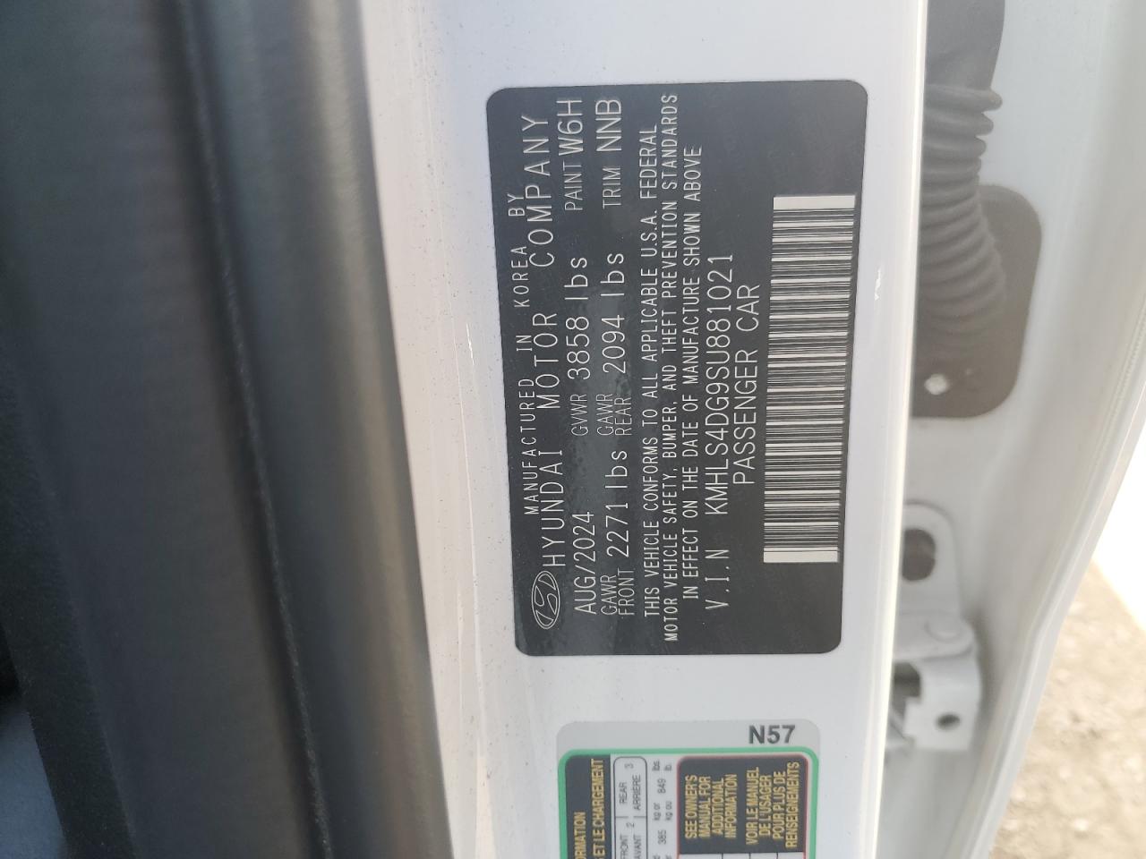 Lot #3304837539 2025 HYUNDAI ELANTRA SE