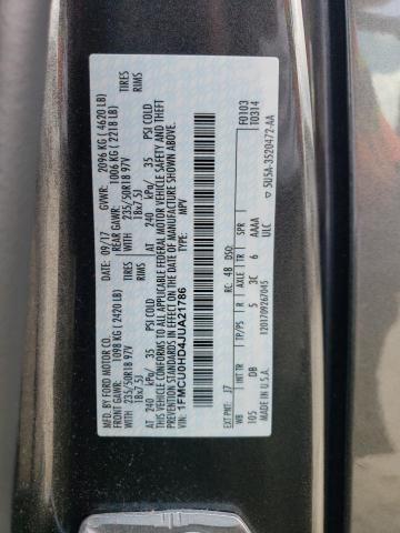 2018 FORD ESCAPE SEL 1FMCU0HD4JUA21786