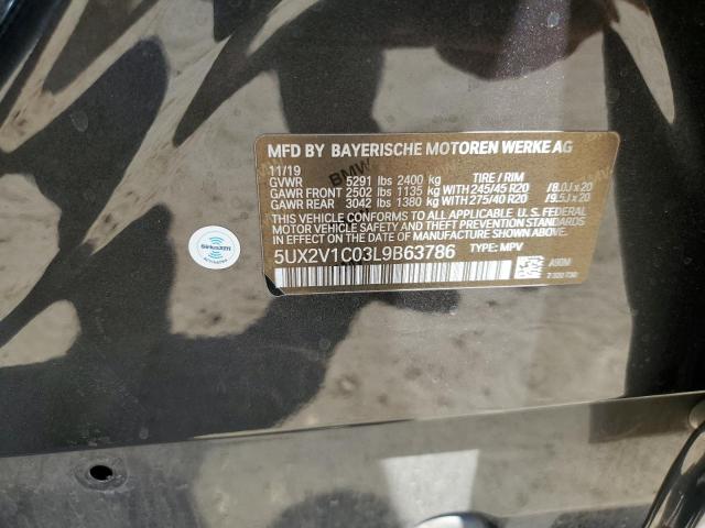 2020 BMW X4 XDRIVE3 - 5UX2V1C03L9B63786