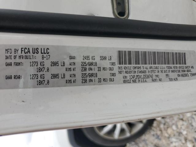 2018 JEEP CHEROKEE L 1C4PJMDX1JD530742