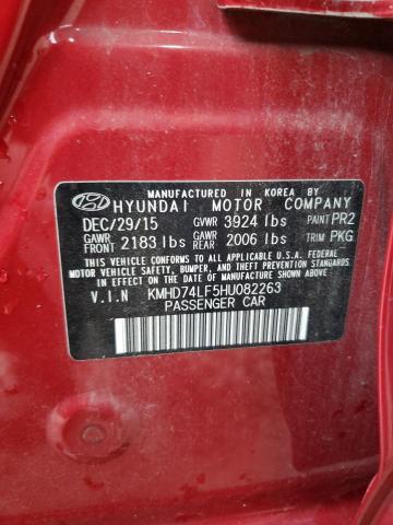 2017 HYUNDAI ELANTRA SE - KMHD74LF5HU082263