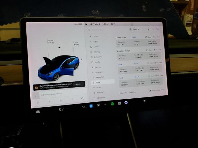 2019 TESLA MODEL 3 5YJ3E1EB4KF452827