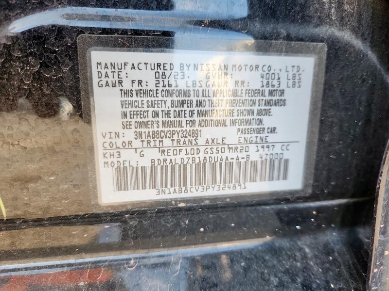 2023 NISSAN SENTRA SV 3N1AB8CV3PY324891