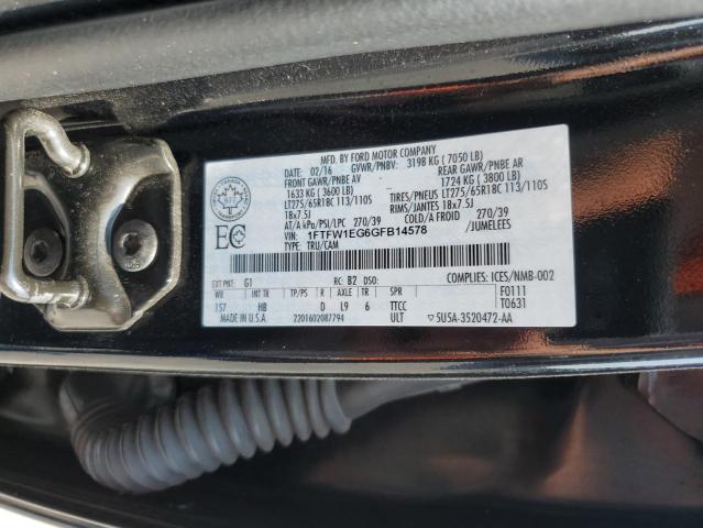 2016 FORD F150 SUPER 1FTFW1EG6GFB14578