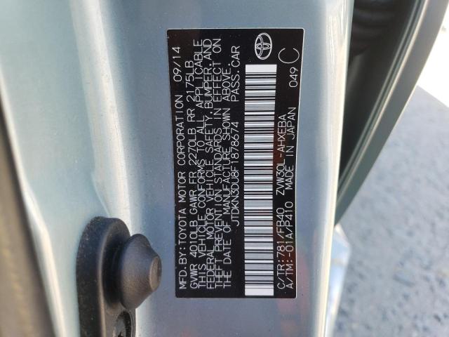 2015 TOYOTA PRIUS - JTDKN3DU8F1878674