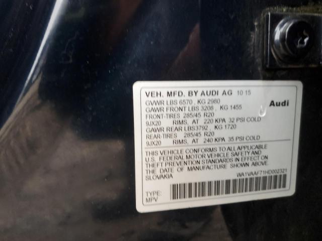 2017 AUDI Q7 PRESTIG WA1VAAF71HD002321