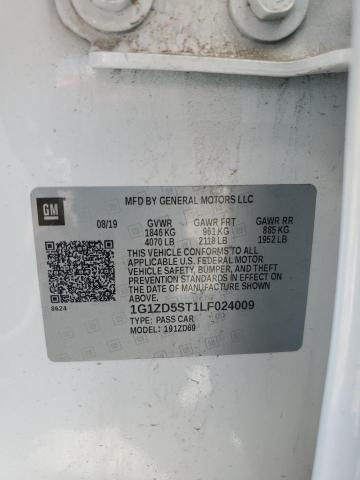 2020 CHEVROLET MALIBU LT - 1G1ZD5ST1LF024009