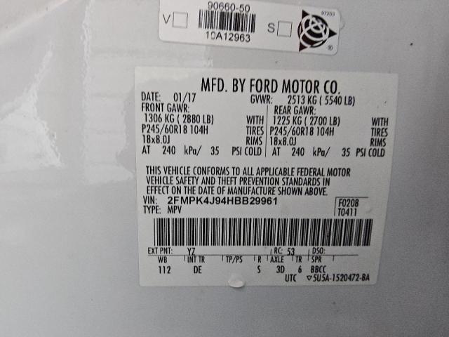 2017 FORD EDGE SEL #3296856662