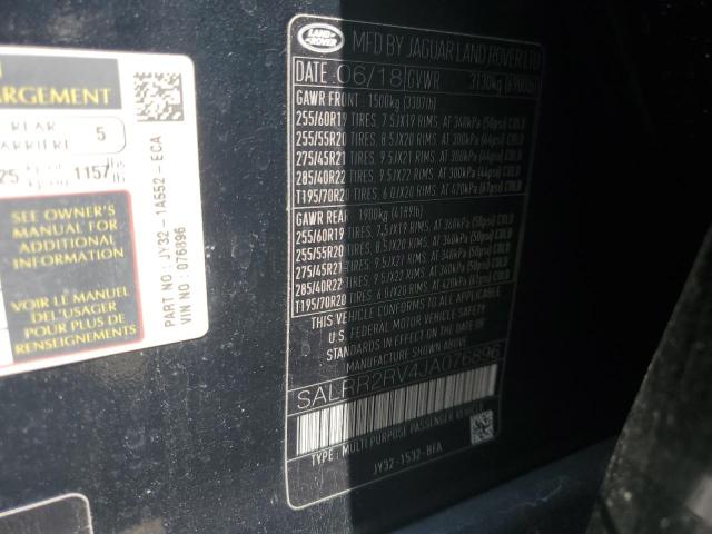 2018 LAND ROVER DISCOVERY SALRR2RV4JA076896