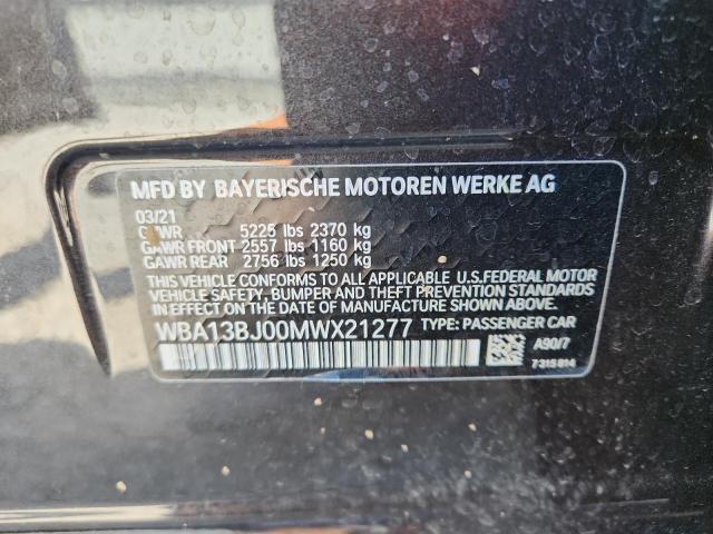 2021 BMW 530 XI WBA13BJ00MWX21277
