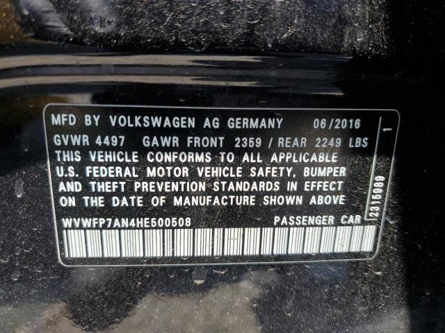 2017 VOLKSWAGEN CC R-LINE WVWFP7AN4HE500508