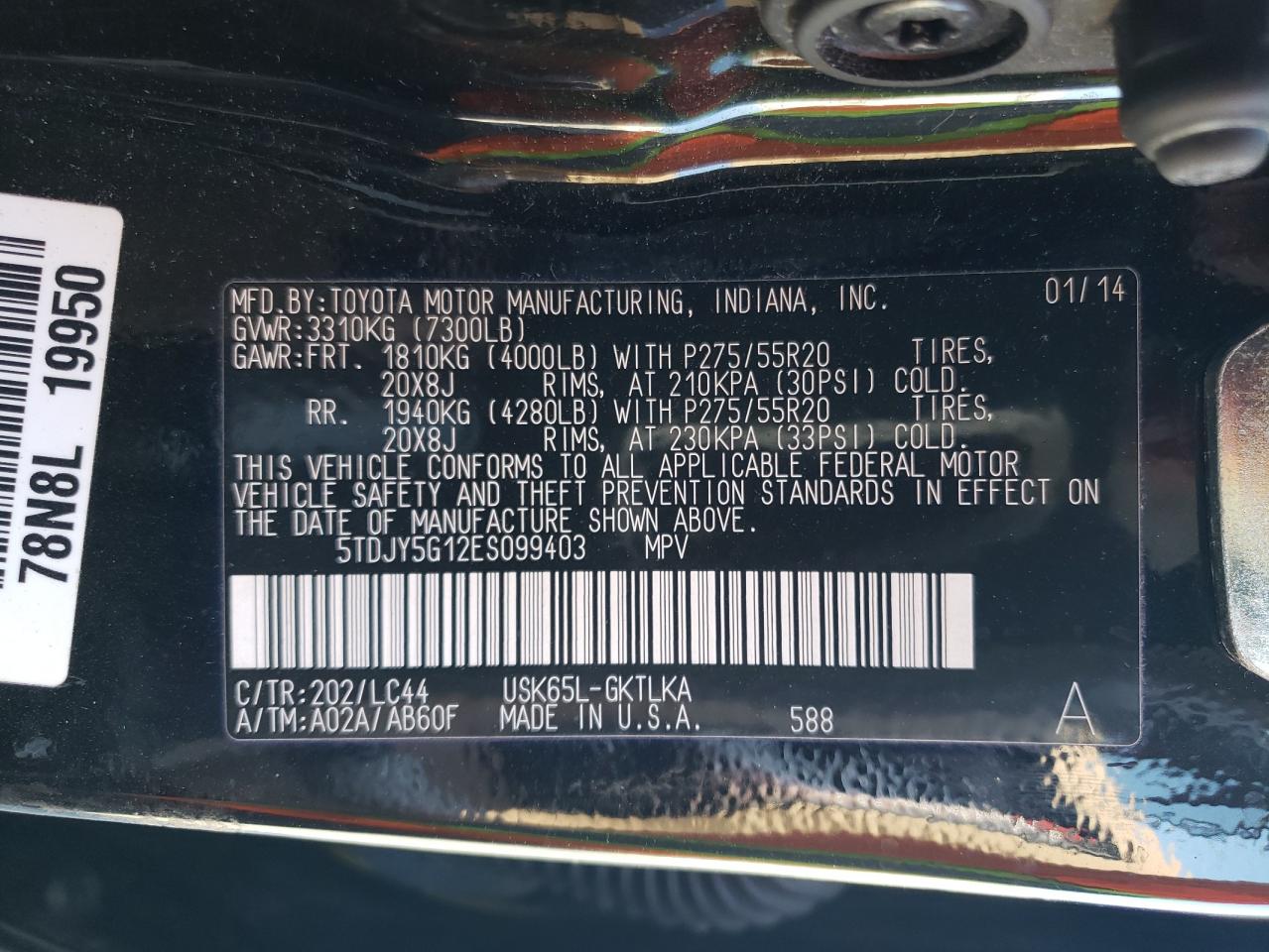 TOYOTA SEQUOIA LIMITED