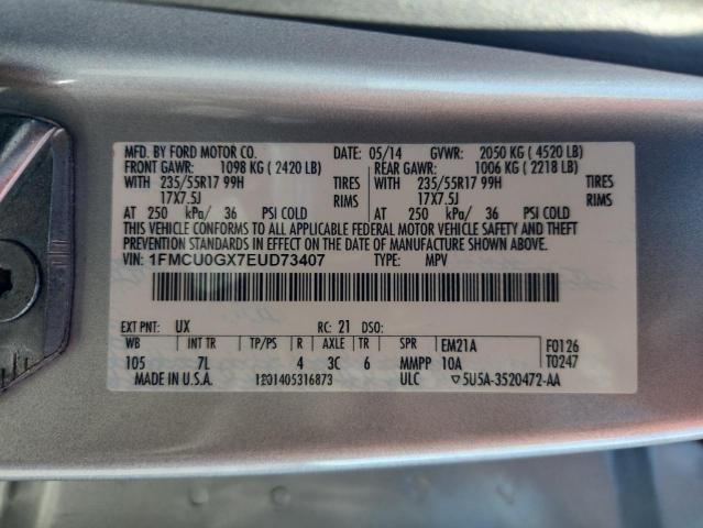 2014 FORD ESCAPE SE - 1FMCU0GX7EUD73407