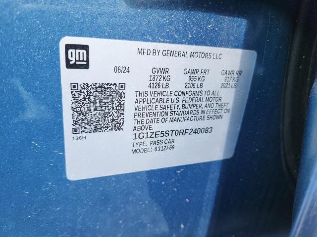 2024 CHEVROLET MALIBU PRE 1G1ZE5ST0RF240083