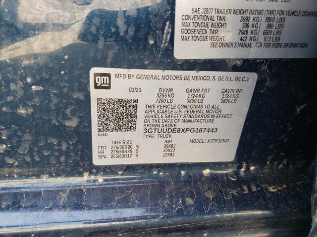 2023 GMC SIERRA K15 3GTUUDE8XPG187443