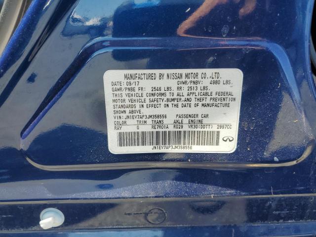 2018 INFINITI Q50 LUXE - JN1EV7AP3JM358556