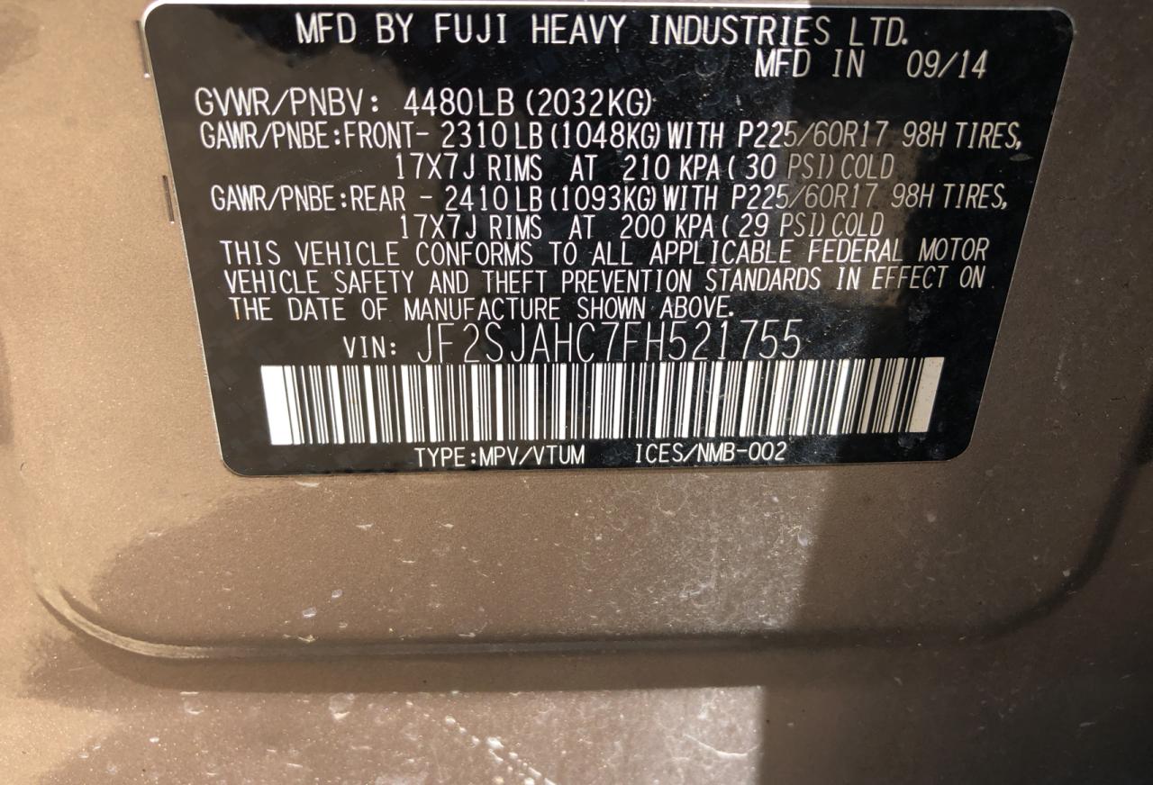 SUBARU FORESTER 2.5I LIMITED