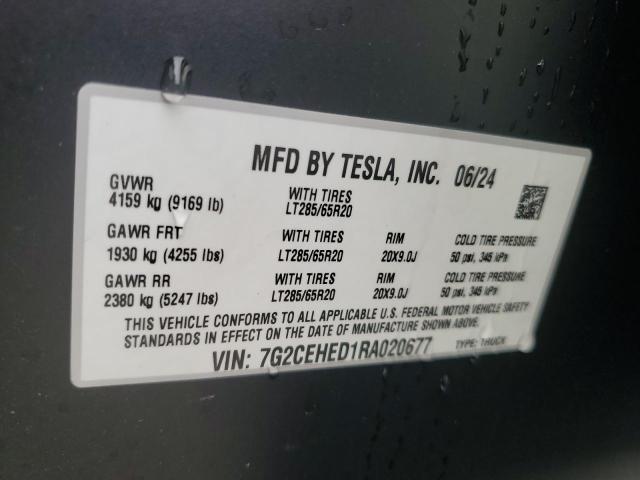 2024 TESLA CYBERTRUCK 7G2CEHED1RA020677