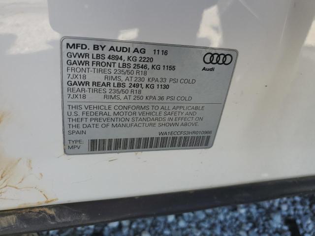 2017 AUDI Q3 PREMIUM WA1ECCFS3HR010966