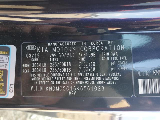 2019 KIA SEDONA EX - KNDMC5C16K6561023