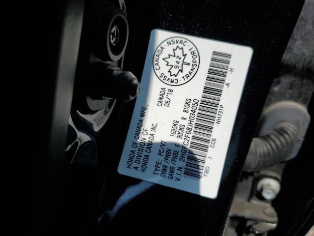 2018 HONDA CIVIC LX 2HGFC2F68JH034050