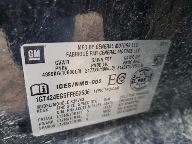 2015 GMC SIERRA K35 1GT424EG6FF652636