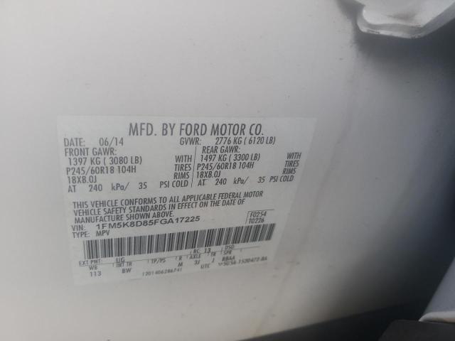 2015 FORD EXPLORER X 1FM5K8D85FGA17225