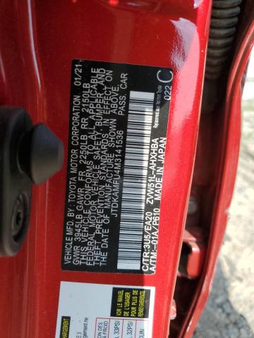 2021 TOYOTA PRIUS SPEC JTDKAMFU4M3141536