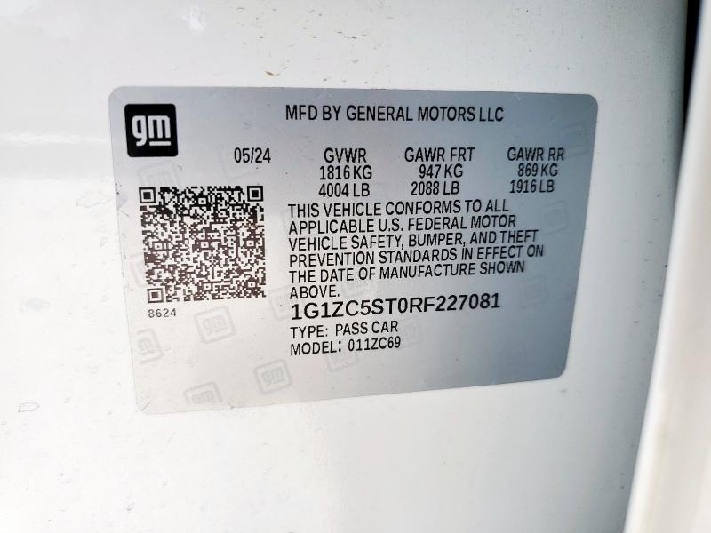 2024 CHEVROLET MALIBU LS - 1G1ZC5ST0RF227081